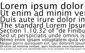 Przykładowa czcionka Office Type Sans C #1